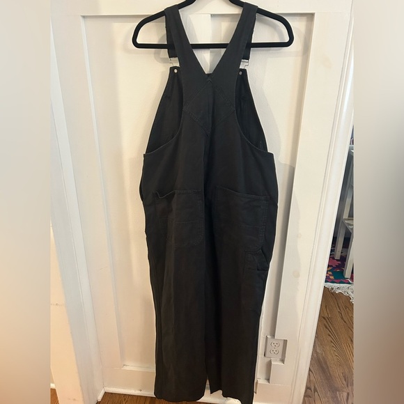 Outerknown black voyage overalls raw hem - Picture 4 of 6